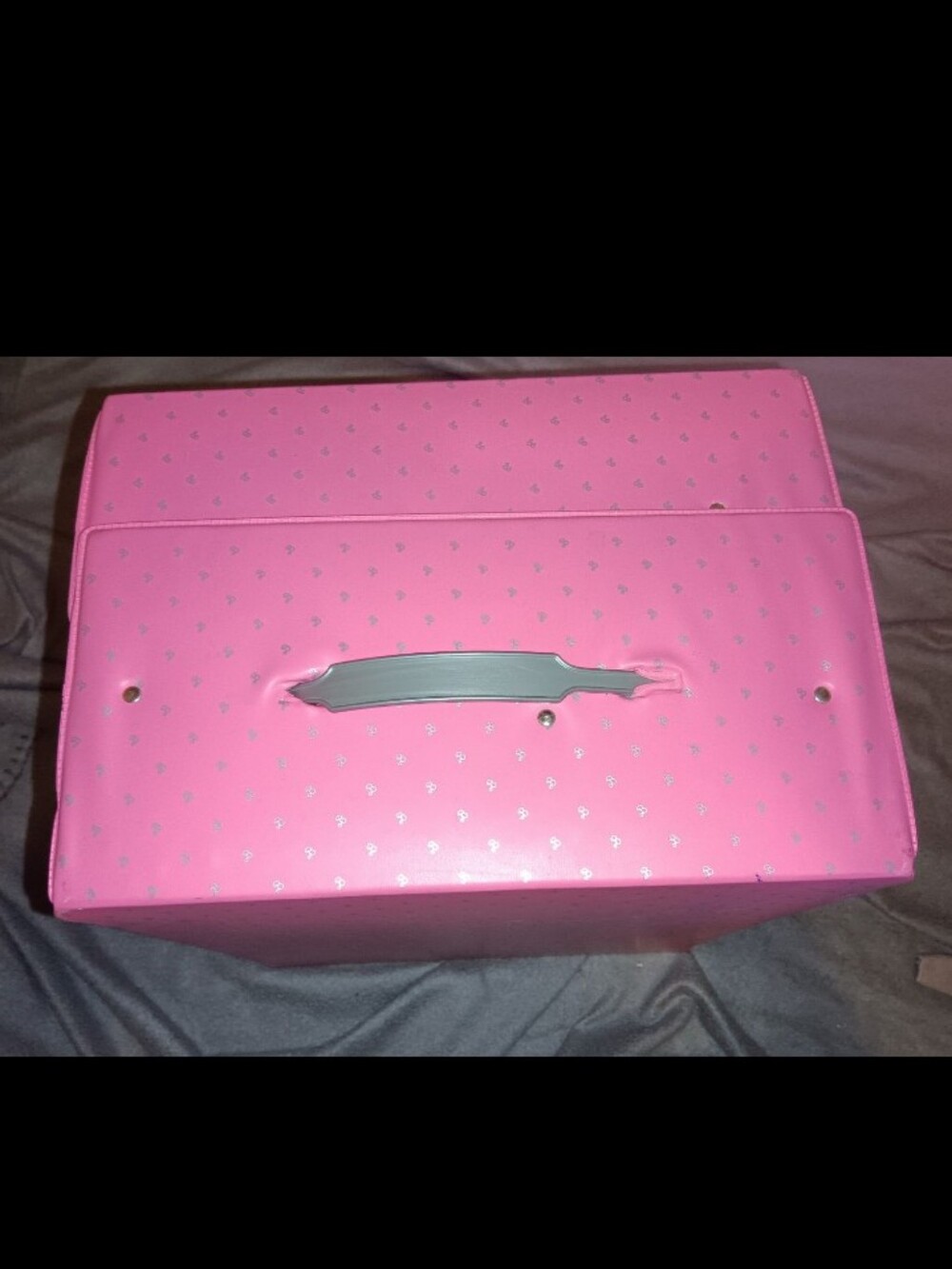 VTG Barbie Pink & Silver Fashion Doll Case 1985 - Picture 4 of 10